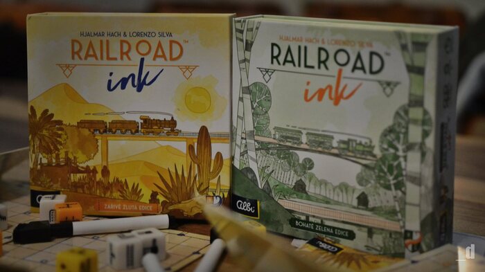 Railroad Ink: Edizione Verde - Gioco Da Tavolo In Spagnolo, Di Strategia E Dadi Per Tutta La Famiglia